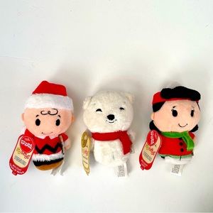 Hallmark Itty Bitty Lot of 3 Limited Edition Polar Bear & Peanuts New NWT